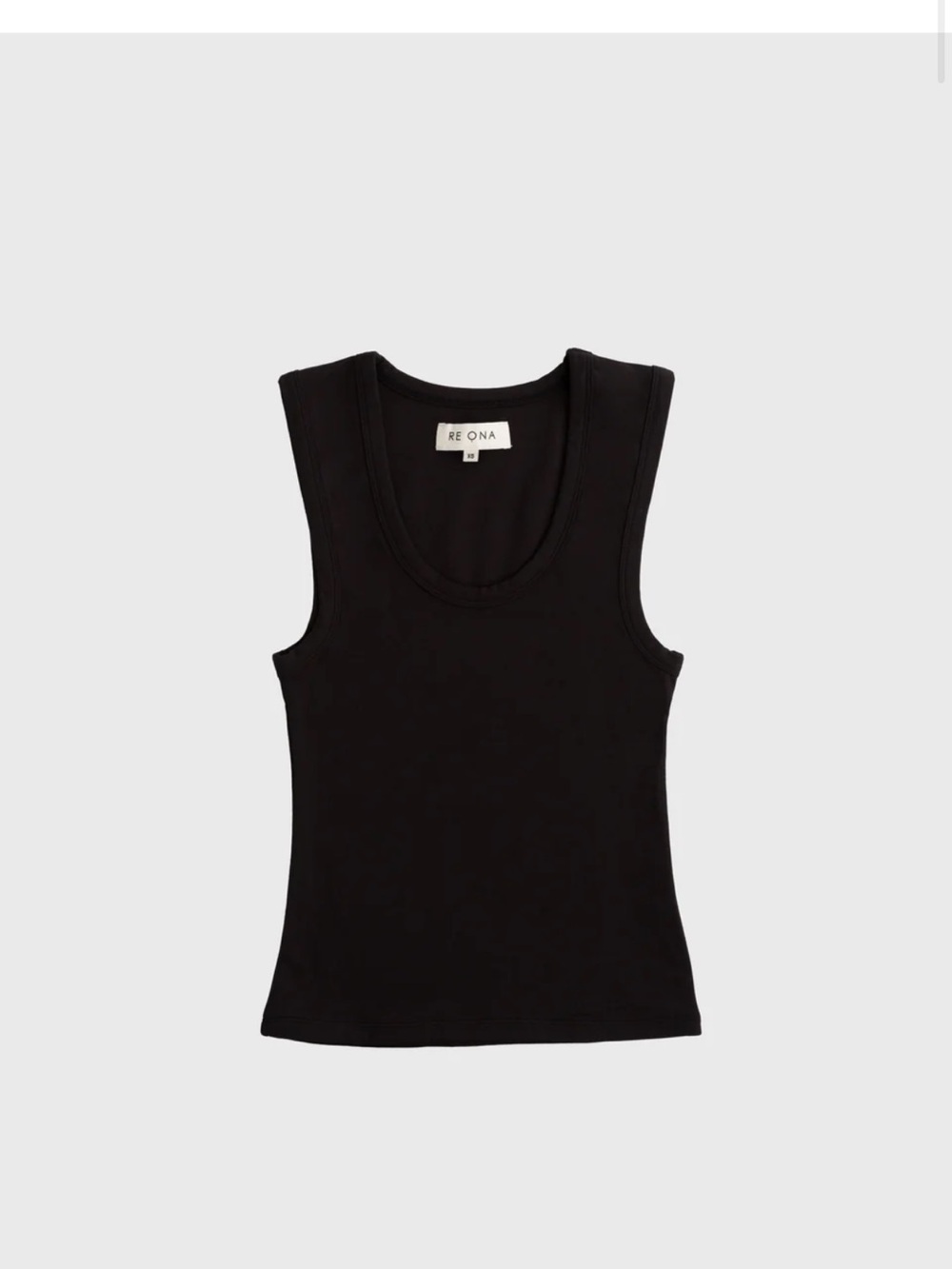 Re Ona Black Muse Tank Top